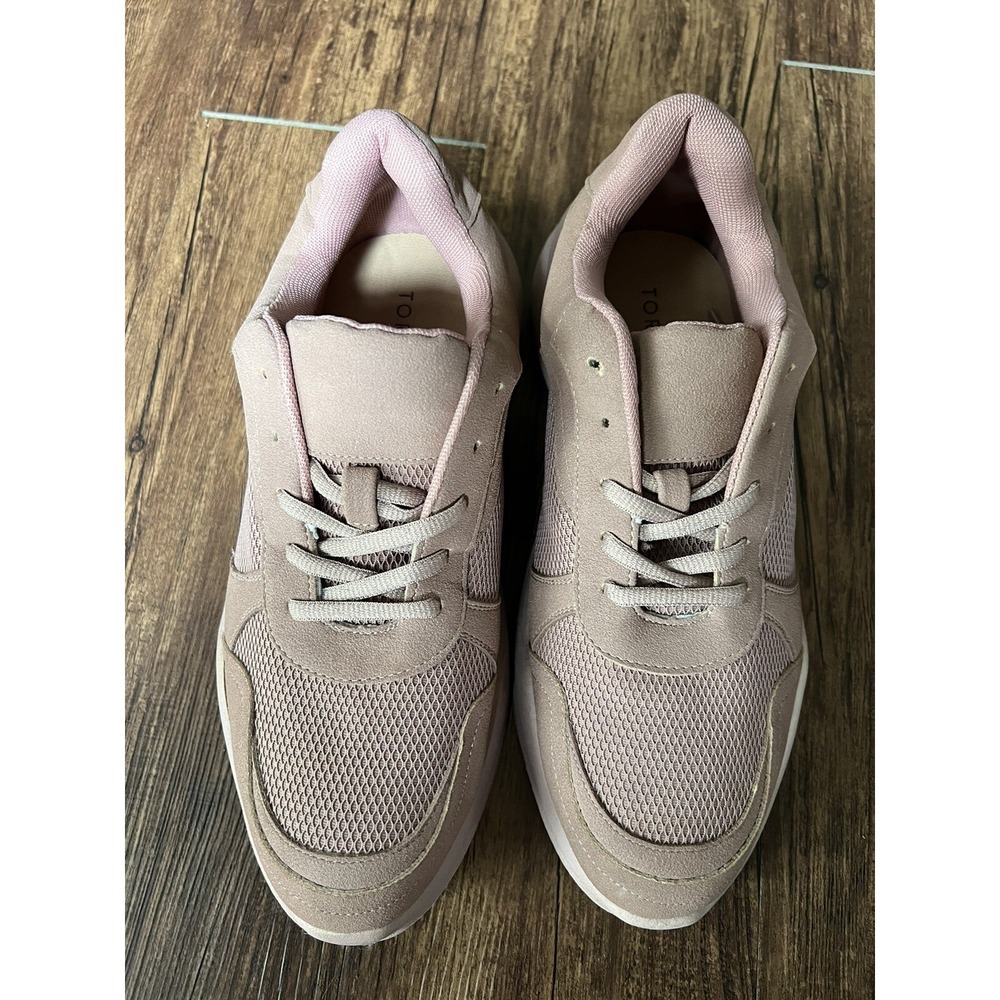 Torrid Women's All Over Blush Sneaker Size 10 Chunky Color Pink Lace up